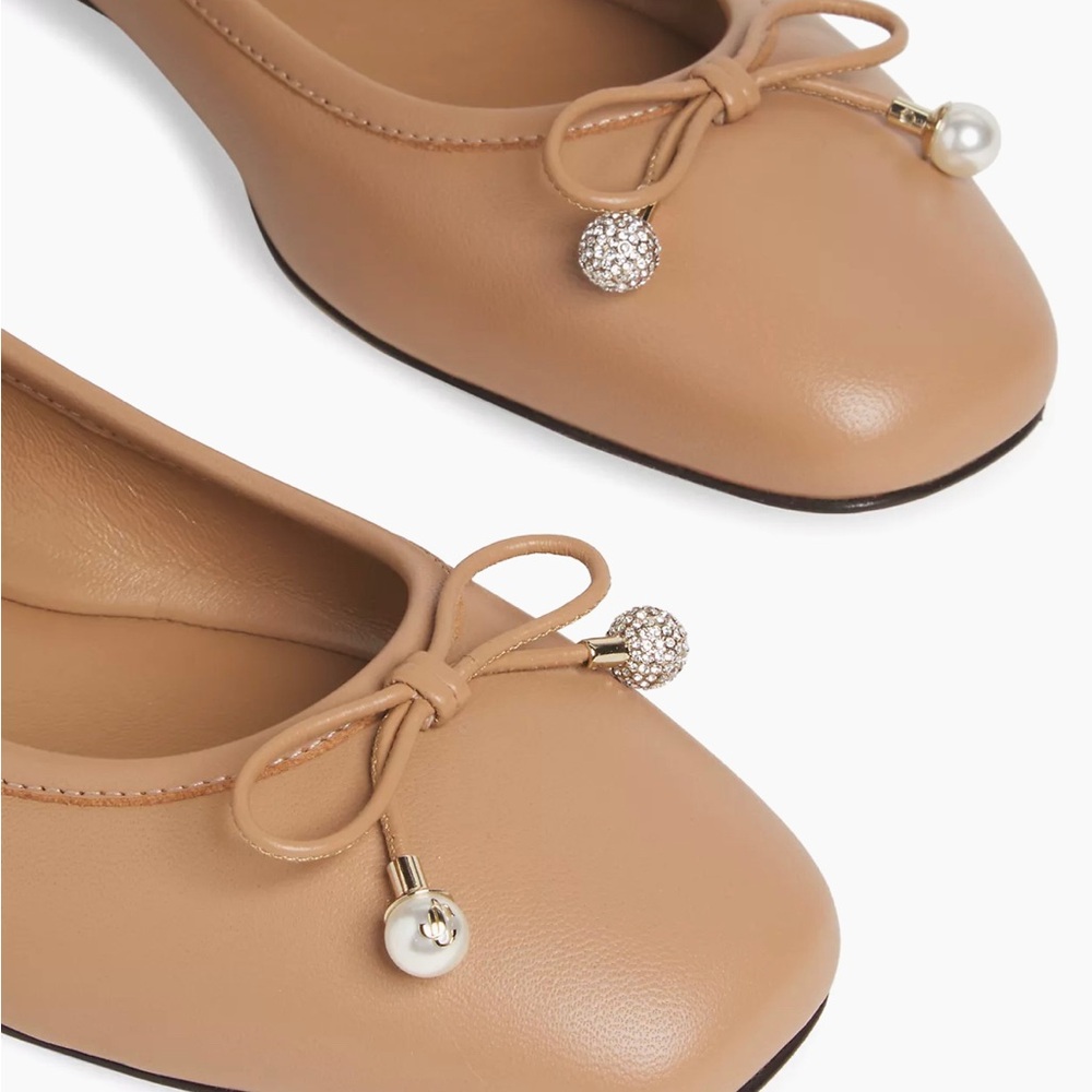 ‼️SOLD‼️Jimmy Choos Leather Ballerina Flats